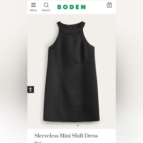 NWT Boden Sleeveless Mini Shift Dress - Picture 3 of 5